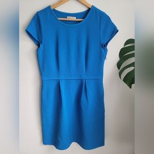 Madewell Work-to-Play Short Sleeve Dress - Blue